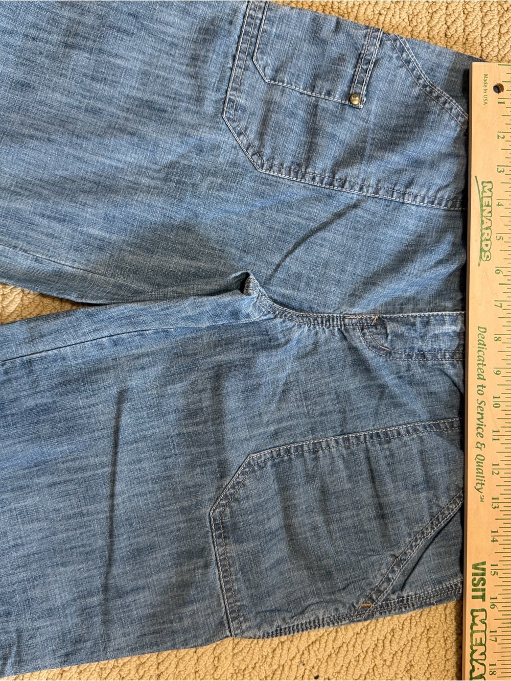 Pilcro and the Letterpress Light Blue Wide-Leg Denim Jeans - Picture 3 of 6
